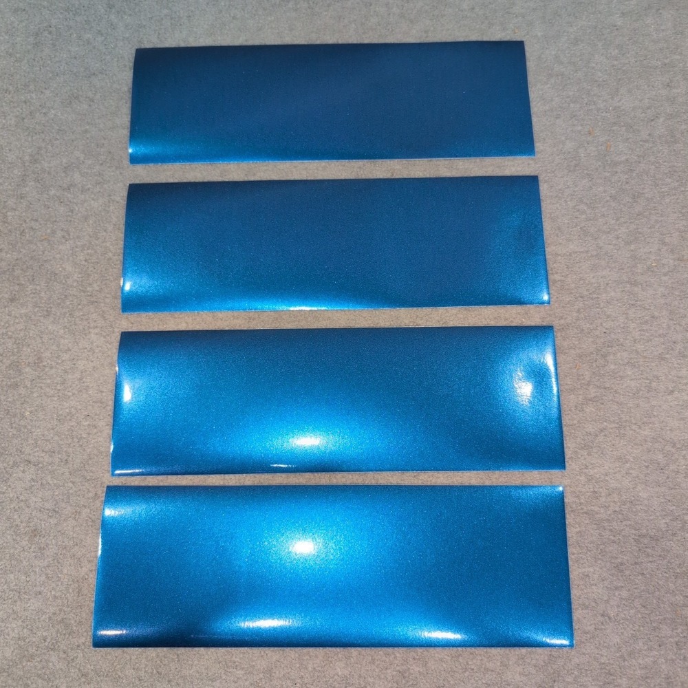 3M 1080 Gloss Metallic Blue Vinyl Wrap 4pc 12×4 Car Accent Strips